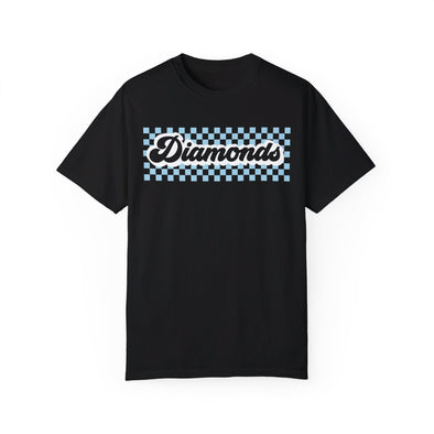 Diamonds Checker Garment-Dyed T-shirt (unisex)