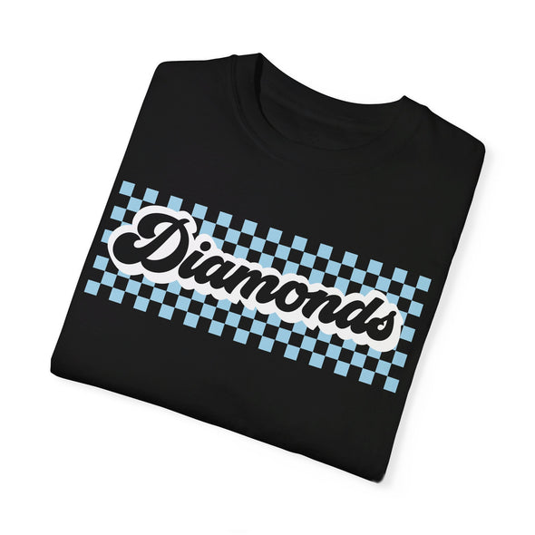 Diamonds Checker Garment-Dyed T-shirt (unisex)