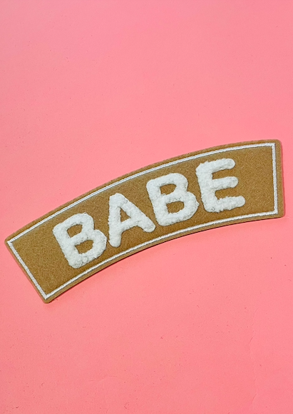 BABE IRON ON PATCH